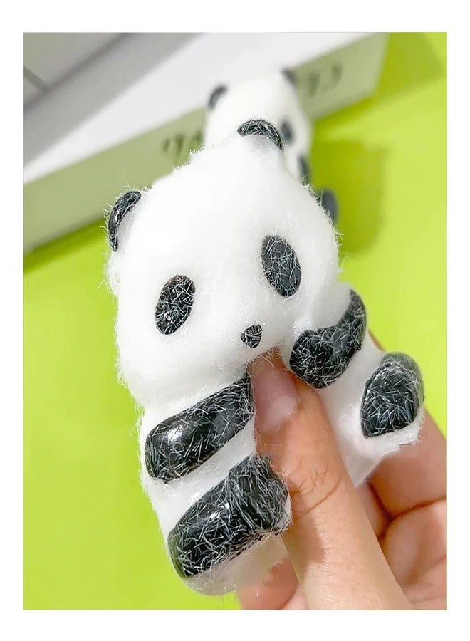 SHILIFE Taba Squishy Panda,Stress Ball,Kawaii Squishies PVC Toys,Stress Relieving Fur Ball OPP Packaging Gifts|Squishy Fidget Toys for Anxiety & Relaxation|Perfect Desk Accessory for Adults (Panda) - Image 2